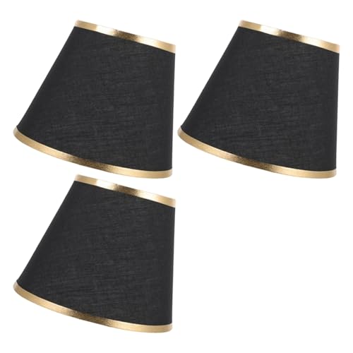 3 Packglocken Form Champagner Gold Organza Lampenschatten Stoff Textur Lampenschatten Set Für Kronleuchter Kronleuchterabdeckungen Geeignet von Qcbuegof