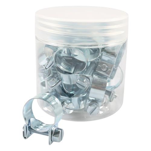 30 Stück verstellbare Schlauchschellen Sortiment Mehrzweck-Schlauchschellen für Kühlwasserleitungen und Kraftstoffe im täglichen Gebrauch, Ersatz-Kraftstoffschlauchklemmen-Set 30 Stück verstellbare Schlauchschellen Sortiment Mehrzweck-Schlauchschellen für Kühlwasserleitungen und Kraftstoffe im täglichen Gebrauch, Ersatz-Kraftstoffschlauchklemmen-Set von Qcbuegof