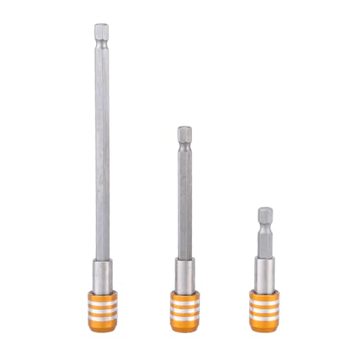 3pcs Magnet Schraubendreher Verlängerung Bithalter Tipps 1/4 Zoll Hexagon Shank Bohrbohrbits Adapter Handwerkzeug Drillbitverlängerung Set von Qcbuegof