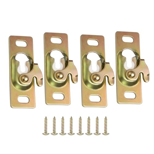 4 Stück Montagewinkel für Schiebetüren Hochfest Metall Garderobenplatten für sichere Montage im Montagekopf für Schiebetüren aus Eisen 4 Stück Montagewinkel für Schiebetüren Hochfest Metall Garderobenplatten für sichere Montage im Montagekopf für Schiebetüren aus Eisen von Qcbuegof