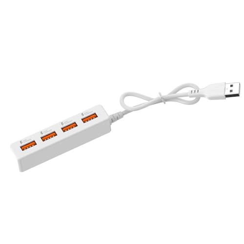 4-in-1 USB-2.0-Splitterkabel zum Aufladen von USB-Stecker auf 4 USB-2.0-Buchsen, Verlängerungskabel, Daten-Lade-Split-Adapter von Qcbuegof