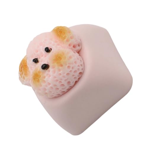 Anpassbare Kunstharz-Tastenkappen mit Welpen-Motiv, mechanische Tastatur-Tastenkappe mit ergonomischer und rutschfester Oberfläche von Qcbuegof