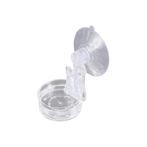 Doppelzweckschale für Reptilien Futter Wasser Tablett mit starken Saugnäpfen für Terrarium Aquarium Zubehör Eidechsen Wasser Futternapf von Qcbuegof