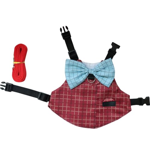 Einstellbare Kaninchenanzugsgurtelastische Leine Für Kaninchen Weste Easy Control Rabbits Gurt Leinenkaninchen Anzug Tierleinen von Qcbuegof