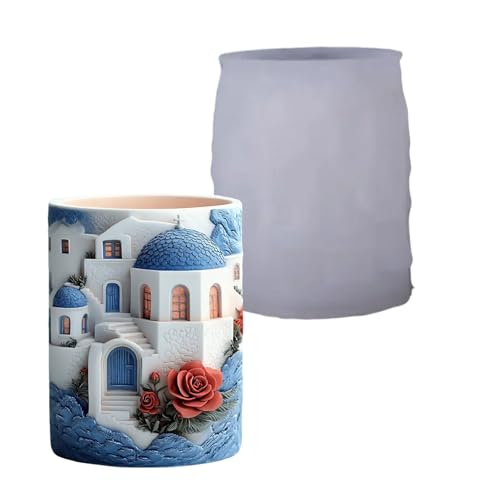 Flexible Pflanzmaschine Form Silikonbecher Form zum Gießen von Beton Beton Harz Kunst und dekorative Form der Tasse Flexible Pflanzmaschine Form Silikonbecher Form zum Gießen von Beton Beton Harz Kunst und dekorative Form der Tasse von Qcbuegof