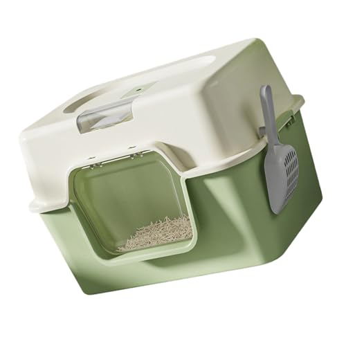 Geschlossene Katzentoilette für Katzen, glatte Oberflächen, groß, einfache Reinigung, mehrfarbig, eingeschlossen Geschlossene Katzentoilette für Katzen, glatte Oberflächen, groß, einfache Reinigung, mehrfarbig, eingeschlossen von Qcbuegof