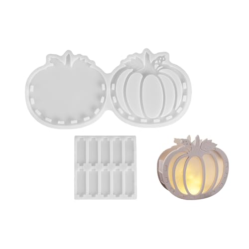 Halloween-Silikonform, Lampe, Silhouetten, Formen für Schmuck, Seife, mit leicht zu lösendem Design, wiederverwendbare Silikon-Schmuckform Halloween-Silikonform, Lampe, Silhouetten, Formen für Schmuck, Seife, mit leicht zu lösendem Design, wiederverwendbare Silikon-Schmuckform von Qcbuegof