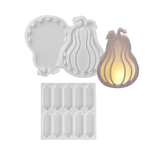 Halloween-Silikonform, Lampe, Silhouetten, Formen für Schmuck, Seife, mit leicht zu lösendem Design, wiederverwendbare Silikon-Schmuckform Halloween-Silikonform, Lampe, Silhouetten, Formen für Schmuck, Seife, mit leicht zu lösendem Design, wiederverwendbare Silikon-Schmuckform von Qcbuegof