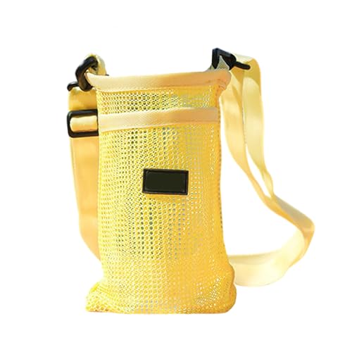 Leichte Mesh-Sportwasserflaschenabdeckungen Verstellbarer Riemen Wasserflaschen-Hülse Cup Schutzabdeckungen Outdoor Camping Zubehör von Qcbuegof