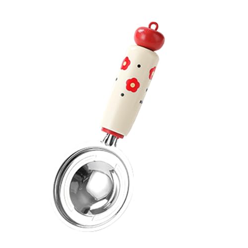 Manuelle Eier Schneebesen Löffel/Schlammverdichter / Eiertrenner mit ergonomischem Griff zum Kochen von Kaffee Mischen Küchenutensilien Milchrührer von Qcbuegof