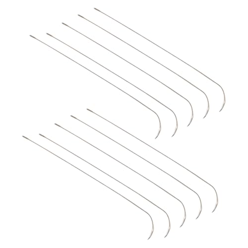 Mehrzwecklegierung Perlennadel 10 Pack Gebogene Spitze Verbessertes Loch Für Glas Metallholz Perlen Crafting Projects Perlengewinde Nadel Mehrzwecklegierung Perlennadel 10 Pack Gebogene Spitze Verbessertes Loch Für Glas Metallholz Perlen Crafting Projects Perlengewinde Nadel von Qcbuegof