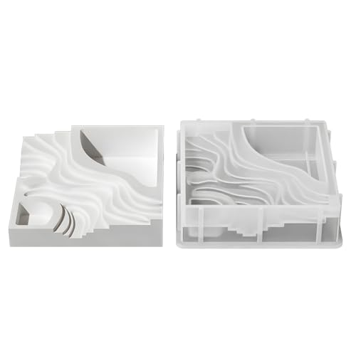Moderne Terrassen-Pflanzgefäß-Silikonform für Sukkulenten, Seifenherstellung, flexibel, wiederverwendbar, Sukkulenten-Übertopf-Form von Qcbuegof