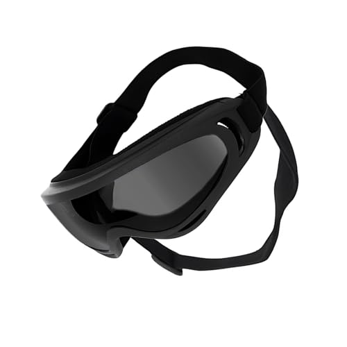 Modische Sonnenbrille mit weichem Rahmen und verstellbarem Riemen, für Strand, Motorrad, Reisen, tägliche Spaziergänge, Schnee-Brille für Hunde von Qcbuegof