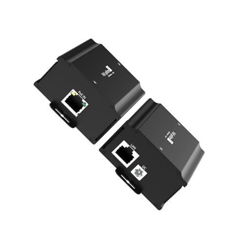 Power Over Ethernet Splitter Gigabit Adapter 48V auf 24V 3A Gigabit Datenübertragung für Überwachungskamera Netzwerkgerät Poe Splitter von Qcbuegof