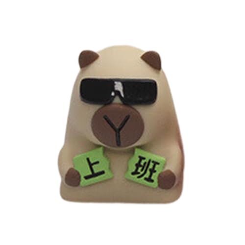 Premium Harz Customs Keycaps Thema Tier Bunte Textur Glatte Haltbarkeit für Gaming-Tastaturen Zubehör Zoll Capybara Keycaps von Qcbuegof