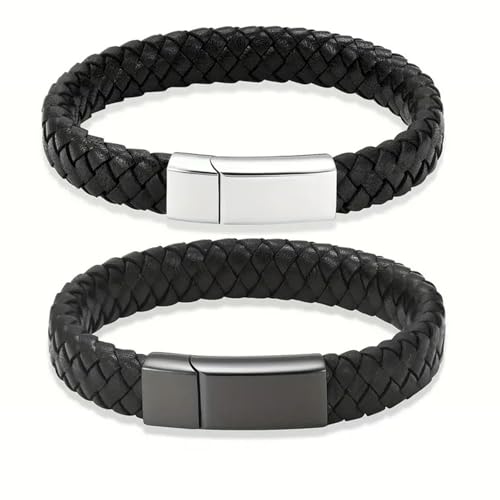 Qcbuegof 2Pack Erinnerungen Urnenarmbänder Mit Aschefach Einstellen Geflochten von Qcbuegof
