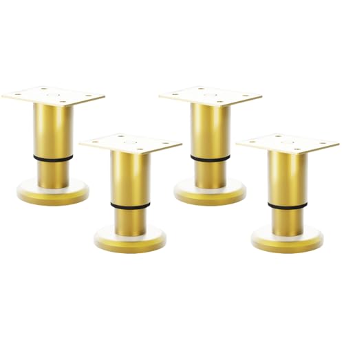 Qcbuegof 4PCS Elegant Golden Möbel Pad Verstellbarer Schrank Und Sofa Beinstützen Luxuriöse Goldmöbel Stützbeine Für Heiger Qcbuegof 4PCS Elegant Golden Möbel Pad Verstellbarer Schrank Und Sofa Beinstützen Luxuriöse Goldmöbel Stützbeine Für Heiger von Qcbuegof