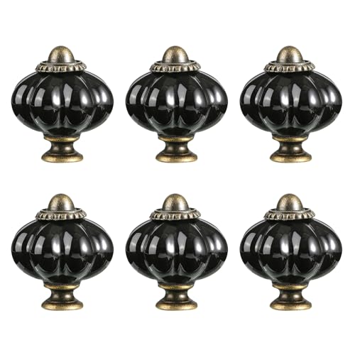 Qcbuegof 6pcs Keramikschrankknaufschublade Zieh Kürbisformmöbel Dekoratives Für Küchenschrank Garderobe Dauerhafte Möbelgriffe Und Für Kommoden Modern von Qcbuegof