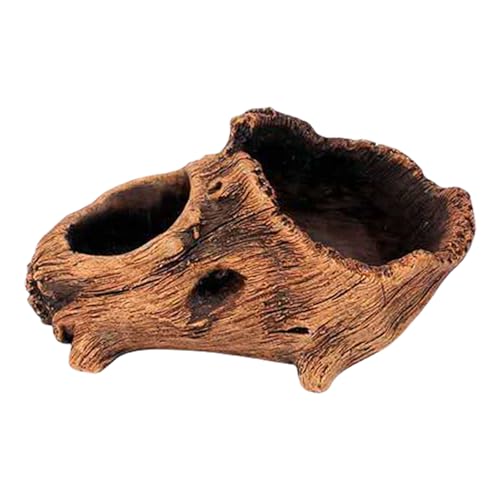 Qcbuegof Garten Vintage Wood Look Blumentöpfe Imitation Pflanzer Verbesserung Der Schönheit Der Pflanzen Für Sukkulenten Die Natürliche Ästhetische Baumstümpfe Verbessern von Qcbuegof