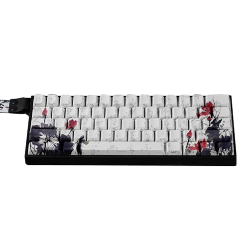 Qcbuegof Japanische Stile MXES Keycaps 65 Prozent Layout OEM Profil PBTS Materialfarbstoffe Sublimationen Für GK68 RK68 Tastaturen von Qcbuegof