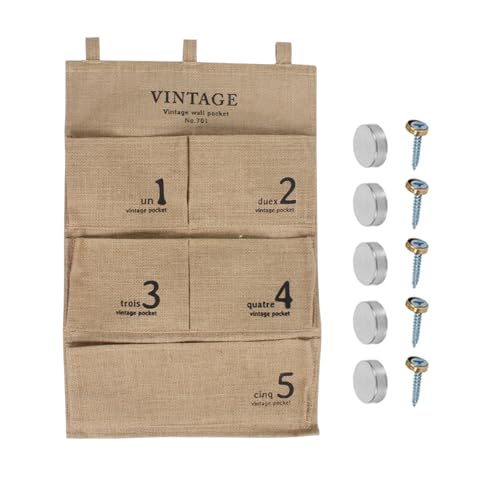 Qcbuegof Mehrere Taschenwandmontage Aufbewahrungsorganisatoren Praktische Wandmontagentasche Tasche Für Platzierung In Den Organisationssystemen Hauskleiderschrank von Qcbuegof