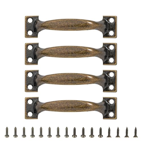 Qcbuegof Packung Mit 4 Gate Griffe Bögenförmige Garagentorgriff Metallzüge Für Kleiderschränke Schränke Und Zäune Möbelknopf Utility Schrankgriffe Griffe von Qcbuegof