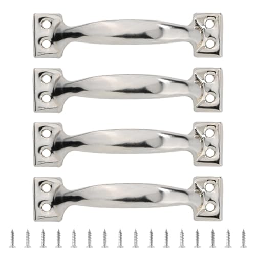 Qcbuegof Packung Mit 4 Gate Griffe Bögenförmige Garagentorgriff Metallzüge Für Kleiderschränke Schränke Und Zäune Möbelknopf Utility Schrankgriffe Griffe von Qcbuegof