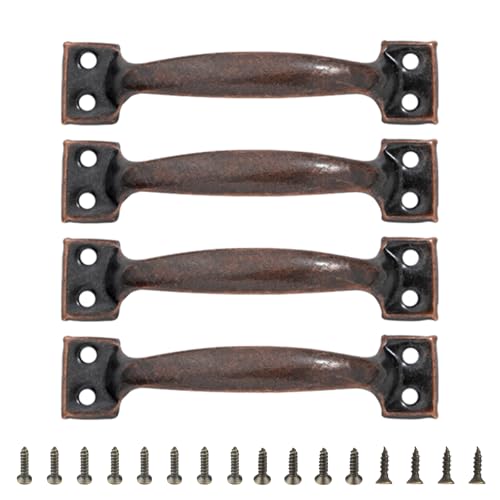 Qcbuegof Packung Mit 4 Gate Griffe Bögenförmige Garagentorgriff Metallzüge Für Kleiderschränke Schränke Und Zäune Möbelknopf Utility Schrankgriffe Griffe von Qcbuegof