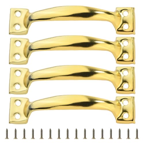 Qcbuegof Packung Mit 4 Gate Griffe Bögenförmige Garagentorgriff Metallzüge Für Kleiderschränke Schränke Und Zäune Möbelknopf Utility Schrankgriffe Griffe von Qcbuegof
