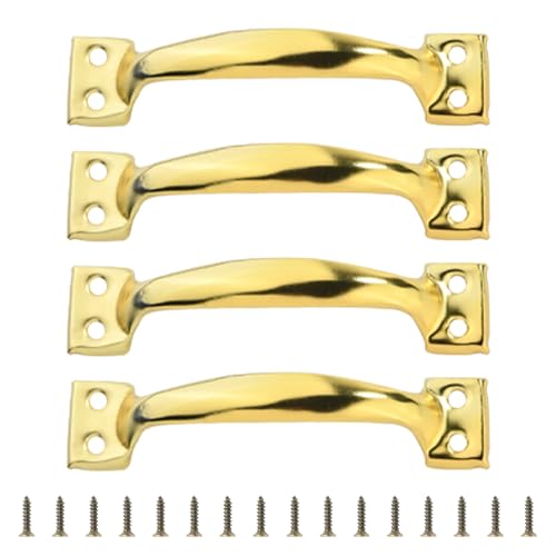 Qcbuegof Packung Mit 4 Gate Griffe Bögenförmige Garagentorgriff Metallzüge Für Kleiderschränke Schränke Und Zäune Möbelknopf Utility Schrankgriffe Griffe von Qcbuegof