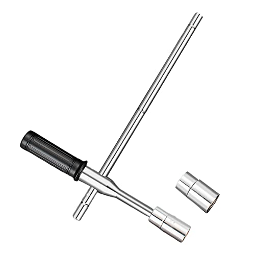 Qcbuegof Radschlüssel, Kreuzstrebe, Steckschlüsselentferner, Auto, für Reifenersatz, 17–23 mm, Reifen-Steckschlüssel-Set von Qcbuegof