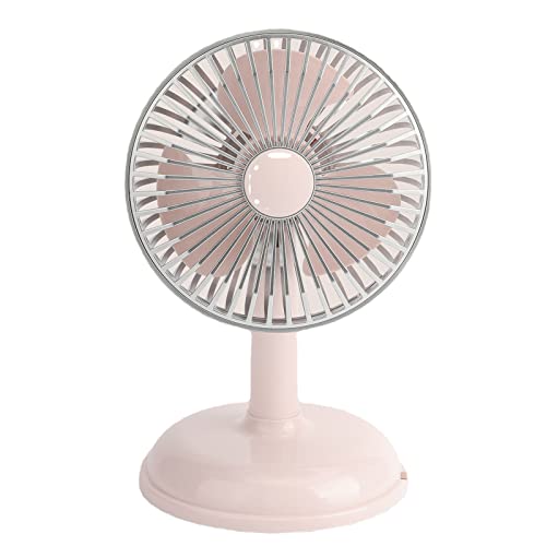Qcbuegof Tragbarer Retro-Ventilator, ohne Batterie, USB, 2 Geschwindigkeiten, kabelbetriebener Schreibtischventilator von Qcbuegof