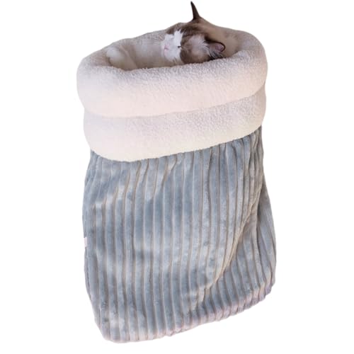 Qcbuegof Winterkatzen Velvets Fleece Bett Weiche Fässer Formbett Bequeme Liegebetbeutel Für Wärme Kaltes Wetter Katzen Höhlenbett Katzen Schlafsack Schlafsack Qcbuegof Winterkatzen Velvets Fleece Bett Weiche Fässer Formbett Bequeme Liegebetbeutel Für Wärme Kaltes Wetter Katzen Höhlenbett Katzen Schlafsack Schlafsack von Qcbuegof