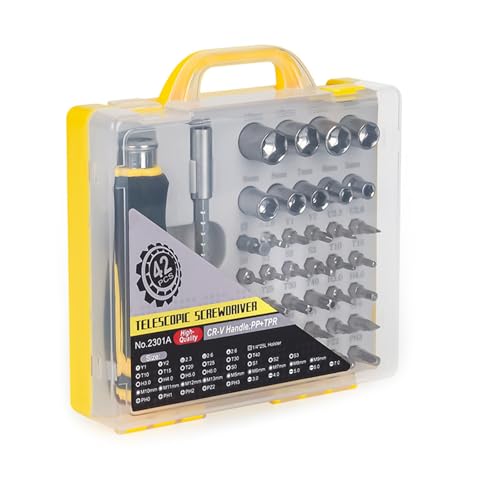 Ratschen-Schraubendreher-Set 42 in 1 Steckschlüsselsatz Schraubendreher-Bit-Set mit Ratschengriffen Aufbewahrungsbox Haushalt Reparatur Automobilwartung Ratschen-Schraubendreher-Set 42 in 1 Steckschlüsselsatz Schraubendreher-Bit-Set mit Ratschengriffen Aufbewahrungsbox Haushalt Reparatur Automobilwartung von Qcbuegof