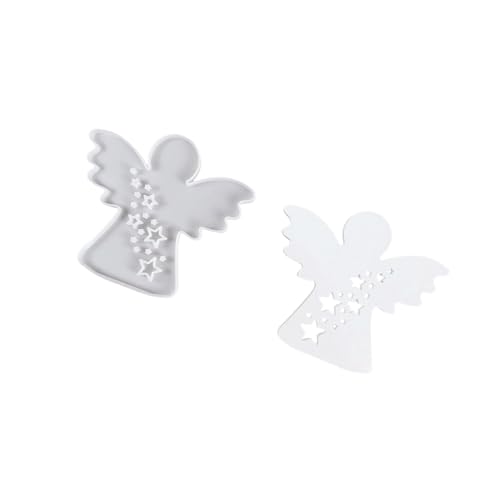Silikonformen Cherubine mit Herz und Stern, Epoxidharz Formen für handgefertigte Putze, Engel mit Herz und Stern, Silikonformen Silikonformen Cherubine mit Herz und Stern, Epoxidharz Formen für handgefertigte Putze, Engel mit Herz und Stern, Silikonformen von Qcbuegof