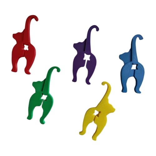 Snackbeutel-Clips mit lustigen Tiermotiven, Krawatten für Brot, Snacks und Pommes Frites, auslaufsicher, Zubehör zum Verschließen von Snacks von Qcbuegof