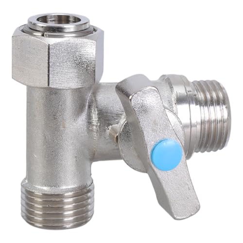 Stabile Anschlussventile, effiziente Messing-T-Adapterventile, einfach zu bedienen, für Bidet- und Toilettentanks, Anwendungsstopp von Qcbuegof