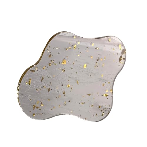 Transparentes Acryl-Servierbrett mit kratzfestem Boden, dekorative Teller, Getränkeuntersetzer für Haushalt, Küche, Esszimmer, Acryl, mit modernem Design Transparentes Acryl-Servierbrett mit kratzfestem Boden, dekorative Teller, Getränkeuntersetzer für Haushalt, Küche, Esszimmer, Acryl, mit modernem Design von Qcbuegof