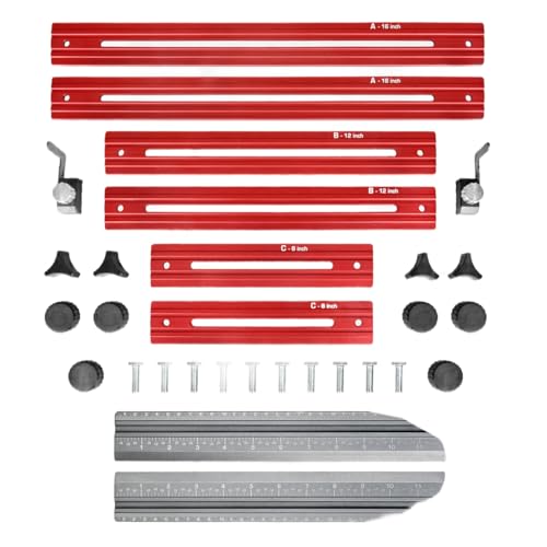 Treppenstufen-Schablonen-Werkzeug, faltbares Aluminium-Messwerkzeug mit Doppelskala für Erhöhungen, Treppenerhöhungen und Trittflächen, Vorlagen-Set Treppenstufen-Schablonen-Werkzeug, faltbares Aluminium-Messwerkzeug mit Doppelskala für Erhöhungen, Treppenerhöhungen und Trittflächen, Vorlagen-Set von Qcbuegof
