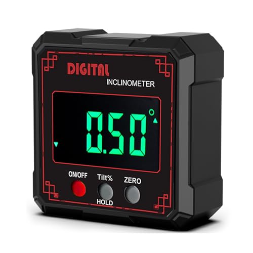 Update IP54 Digitaler Neigungsmesser mit großem Bildschirm zur genauen Messung von Winkeln in rauen Umgebungen, multifunktionaler digitaler Neigungsmesser Update IP54 Digitaler Neigungsmesser mit großem Bildschirm zur genauen Messung von Winkeln in rauen Umgebungen, multifunktionaler digitaler Neigungsmesser von Qcbuegof