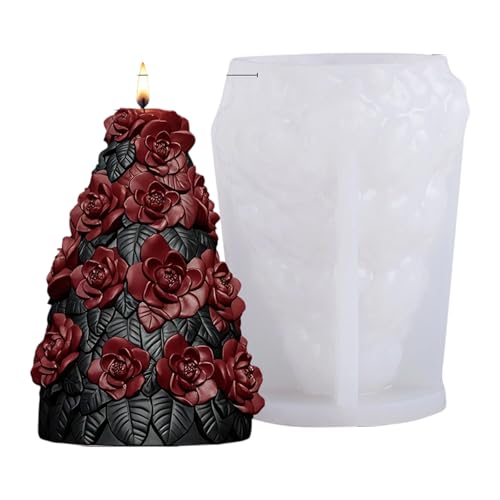 Weihnachtsbaumformen Silikonschmelzformen Ornament Epoxidharz Pflaster Silikonformen Weihnachtsbaum Gips Casting von Qcbuegof