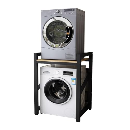 Qcesorib Waschmaschinen Aufbewahrungsregal mit Platzsparend, Regal über Waschmaschine mit Ablagen, Toilettenregal mit Höhenverstellbare Beine, für Badezimmer und Waschküche von Qcesorib
