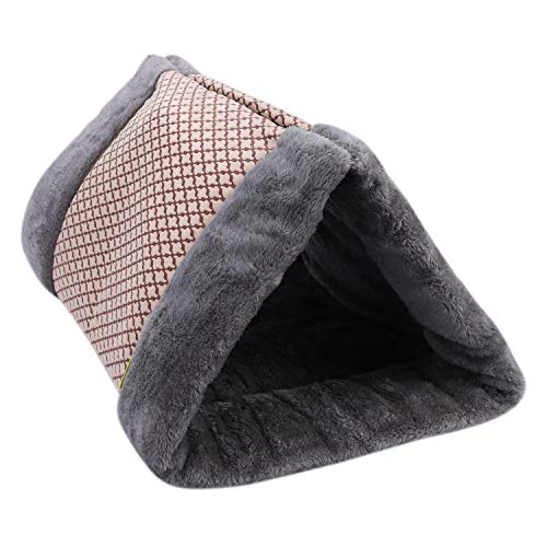 Hundebett Katzenbett Hundehöhle Hundehütte Abnehmbar Katzendecke Katzensofa Katzenkorb Tierbett Hundedecke Kissen Hundekorb Hundesofa Rutschfestes & kuscheliges Hundekissen für Katzen und kleine Hunde von Qchomee