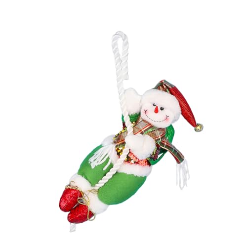 Qchomee Kletternder Weihnachtsmann Klettern Santa Claus Nikolaus Weihnachten Deko Plüsch Puppe Weihnachtsmann Dekoration Plüschtier für Weihnachtsbaum Fenster Wände Garten (Weihnachtsmann) von Qchomee