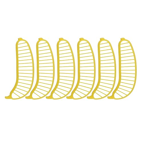 6er-Pack Bananenschneider, Obstschneider, Schnelles Schneiden, Obstschneider, Messer, Bananenschneidewerkzeug, Tragbarer Obstschneider, Schnitzwerkzeug-Set, Bananen-Gurkenmesser von Qcwwy
