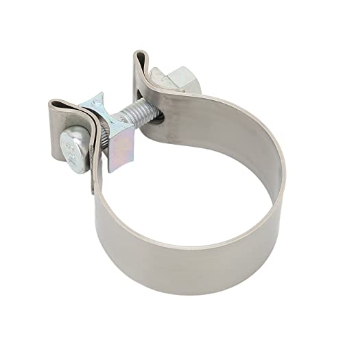 Abgasklemme, Rostsichere Schalldämpferklemme Hohe Härte für Downpipe Header Verteiler Universal Auspuffband Klemmen für Downpipe Header Verteiler (2,5 Zoll) von Qcwwy