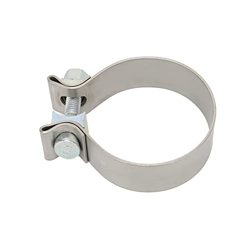 Abgasklemme, Rostsichere Schalldämpferklemme Hohe Härte für Downpipe Header Verteiler Universal Auspuffband Klemmen für Downpipe Header Verteiler (3 Zoll) von Qcwwy