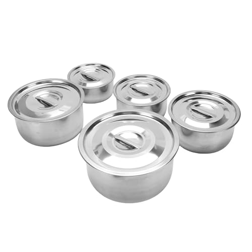 Edelstahl -Suppen -Pot Set Suppen Topf Set Slick Finish Design Edelstahl Suppentöpfe Leicht zu Reinigen Kochtöpfe Stand Hohen Temperaturen Stammes Zum Kochen von von Qcwwy