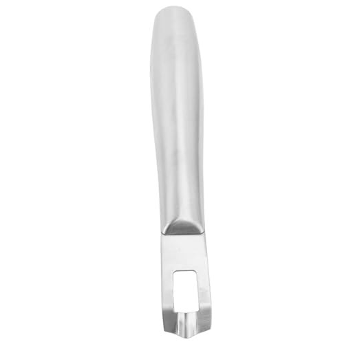 Edelstahl-Zitronenschäler, Obstpeeling-Gerät für Cocktails, Schneller und Effizienter Orangefarbener Zitrusschäler mit Nicht Rutschem Griff, Verwendung mit Zitronen, Orangen, Karotten usw. (SILVER) von Qcwwy