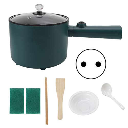 Elektrischer Hot Pot, Mini-Ramen-Kocher 1,8 L Schnellnudelkocher Antihaft-Sauté-Pfanne Mini-Topf 2 Temperaturmodus 6-Funktions-Elektroherd mit Langem Griff und Leistungsanpassung(#1) von Qcwwy